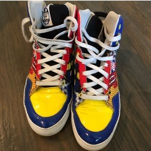 Adidas Size 6 superhero sneakers